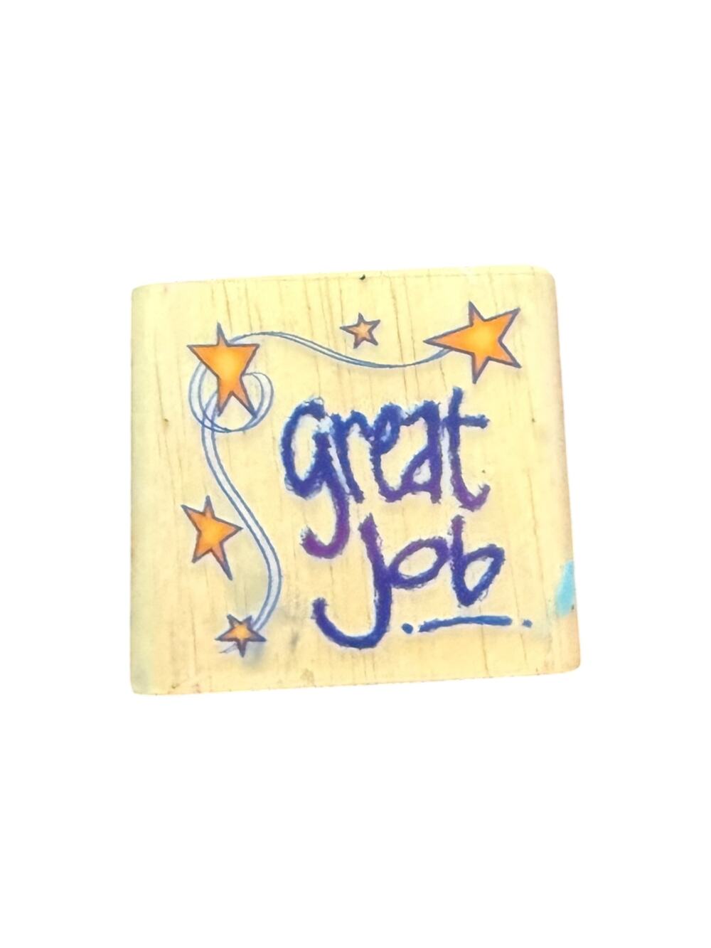 Stamps Etc Great Job With Stars Rubber Stamp
